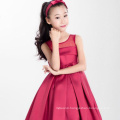 Christmas Eve clothes red christmas models children clothing for new year one piece big red bow dresses wholesale